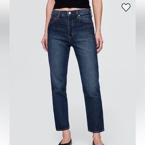 Gap High Rise Cheeky Straight Jeans sz 10 tall